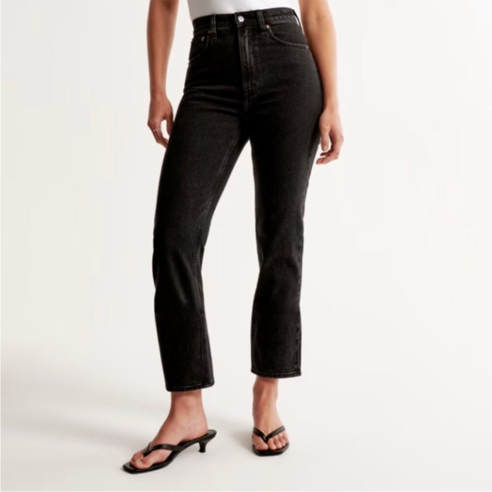Abercrombie & Fitch Women's High Rise Black Jeans